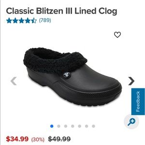 Women’s Crocs classic Blitzen III Lined Clog